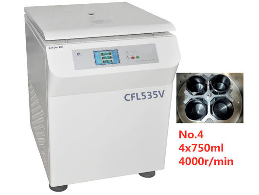 Good price 550mm Width LCD Panel High Performance Centrifuge 25 Programs Swing Out Rotor online