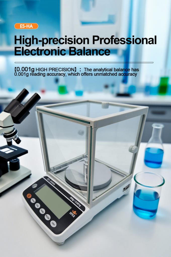 Readability 0.001g Laboratory Precision Balance Lab Instruments Analytical Balance Scale With Draf Shield 0