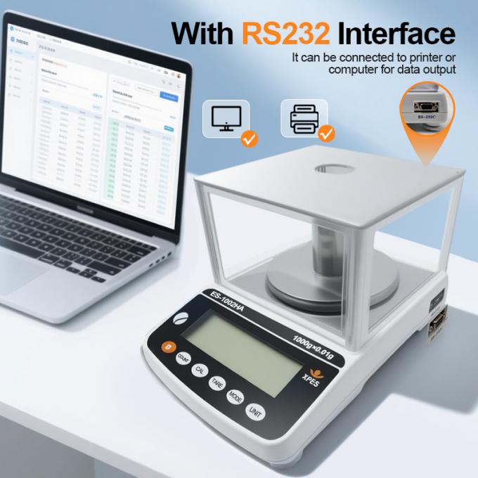 Readability 0.001g Laboratory Precision Balance Lab Instruments Analytical Balance Scale With Draf Shield 1