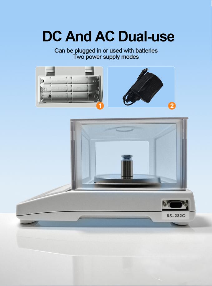 Readability 0.001g Laboratory Precision Balance Lab Instruments Analytical Balance Scale With Draf Shield 2