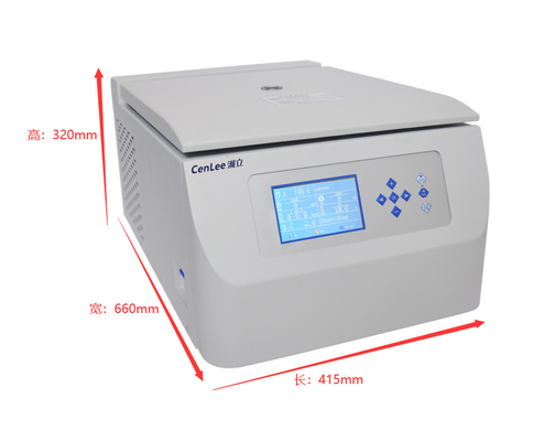 Good price Low Speed Refrigerated Microprocessor Benchtop Centrifuge Machine In 5000rpm 300ml Capacity Max online