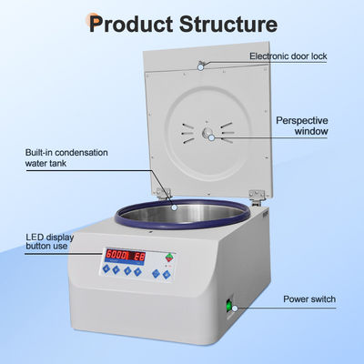 Good price 300ml Centrifuge Speed 6000rpm Clinical Lab Centrifuge with angle rotor 15ml 50ml tubes online