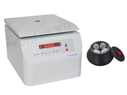 Good price 16600RPM LED Display Fixed Angle Rotor Centrifuge Benchtop High Speed 21532RCF online